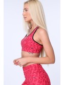 Coral sports top with spots MR15504 - Online store - Boutique